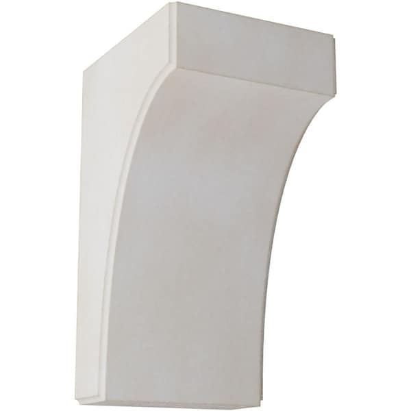 Ekena Millwork 5 1/4"W x 6"D x 10"H Clarksville Wood Vintage Decor Bracket, Chalk Dust White BKTWD05X06X10CVWH - main